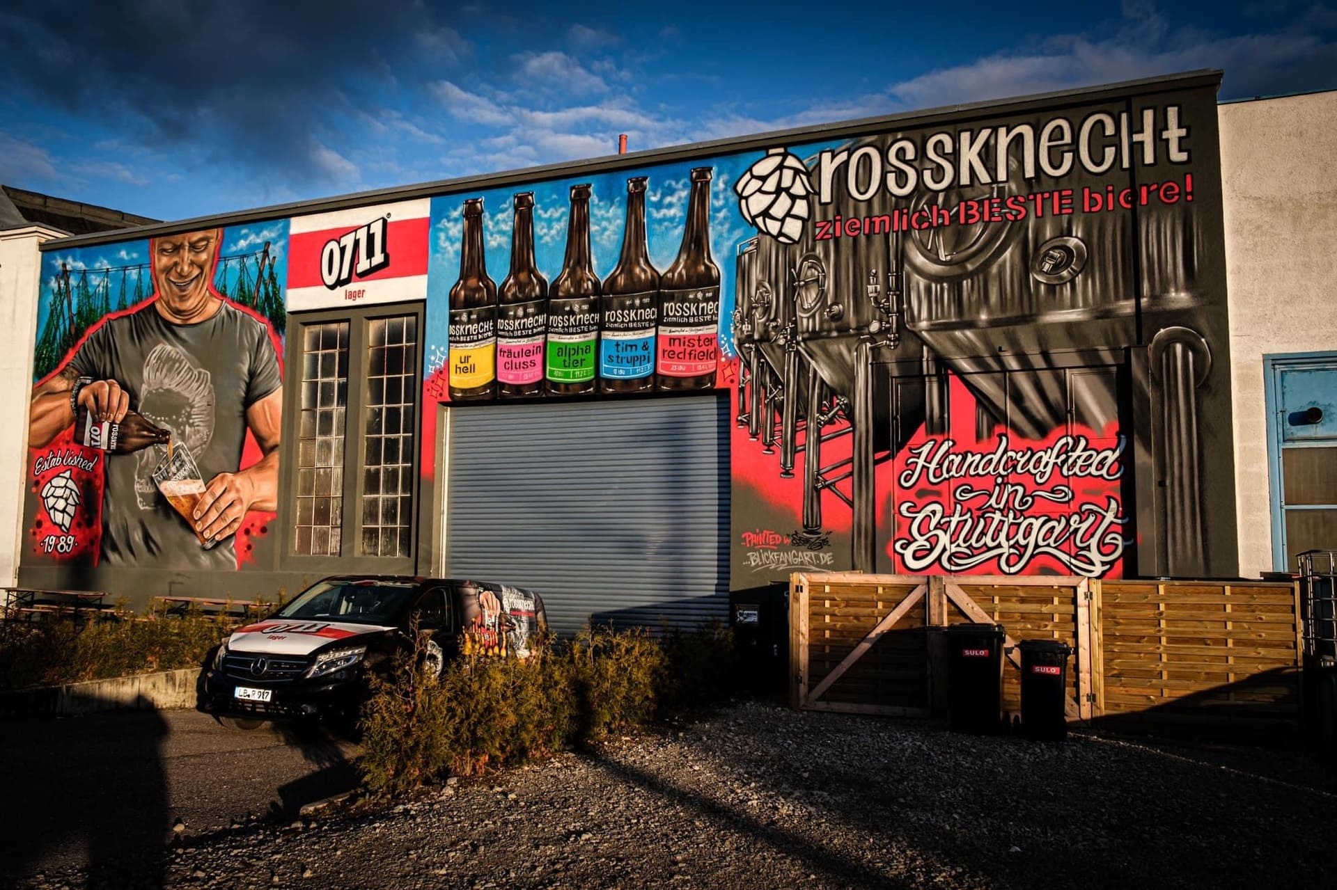 Graffiti Fassadengestaltung Rossknecht Stuttgart – Kreative Fassadenkunst mit urbanem Stil Künstlerische Graffiti Fassadengestaltung am Rossknecht in Stuttgart – detailreiche Fassadenkunst mit urbanem Charakter