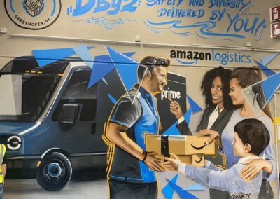 Graffiti Lagerhalle Amazon Gersthofen